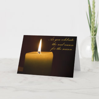 Happy Solstice Flame Kaart