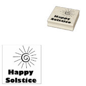 Happy Solstice Rubberstempel (Gestempeld)