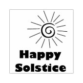 Happy Solstice Rubberstempel (Afrduk)