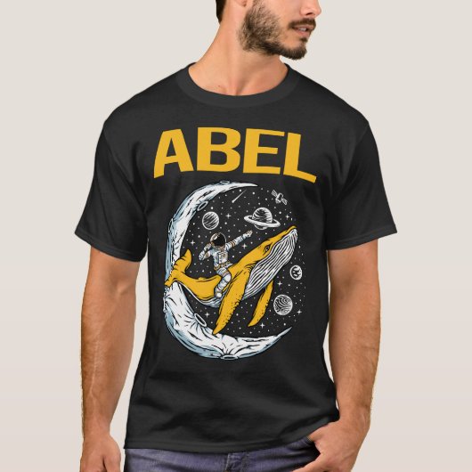 Happy Space - Abel naam T-shirt (Voorkant)