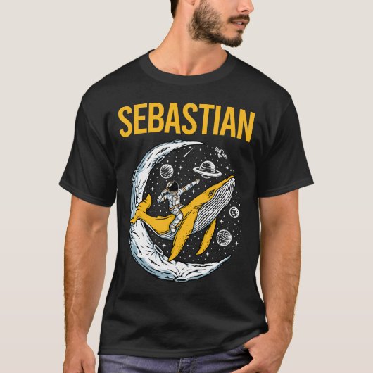 Happy Space - Sebastian Naam T-shirt (Voorkant)