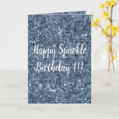 Happy Sparkle Birthday Kaart (Gele Bloem)