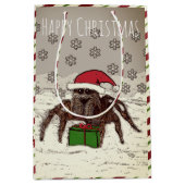 Happy Spider-kerstmis - Aangepaste naam cadeautas (Voorkant)