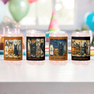 Happy Spooky Halloween Scenes Drinkware Set Blikvorm Glas