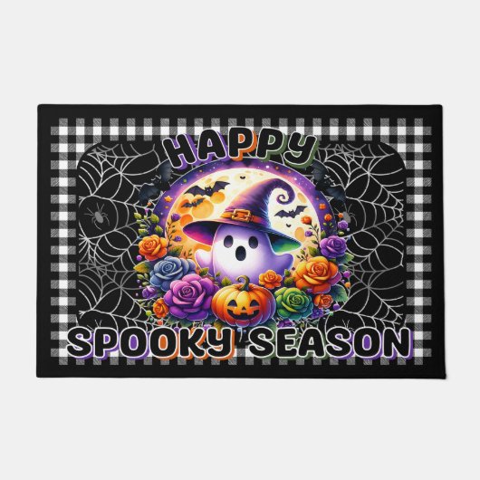 Happy Spooky Seizoen Halloween Deur Mat (Voorkant)