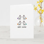 Happy Spring Animal Easter Card Kaart (Gele Bloem)