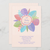 Happy Spring Baby shower Uitnodiging (Voorkant / Achterkant)