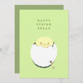 Happy Spring Break Feestdagenkaart (Voorkant / Achterkant)