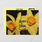 Happy Spring Briefkaart (Voorkant / Achterkant)