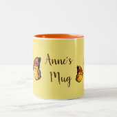 Happy Spring Butterflies Coffee Mug (Centre)