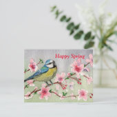 Happy Spring Feestdagenkaart (Staand voorkant)