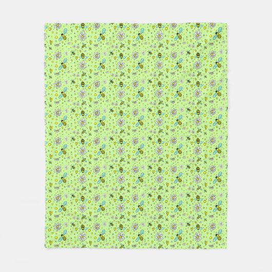 happy spring fleece deken (Voorkant)