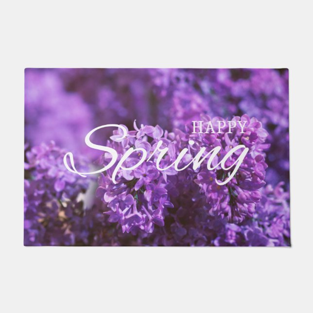 HAPPY SPRING FLORAL DEURMAT (Voorkant)