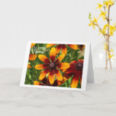 Happy Spring Kaart, witte enveloppen inbegrepen Kaart (Gele Bloem)