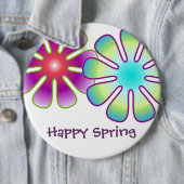Happy Spring-knop Ronde Button 6,0 Cm (In situ)