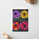 Happy Spring Kransen Notitiekaartje (Voorkant / Achterkant in situ)