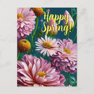 Happy Spring Mixed Flowers 3 Colors Sjabloon