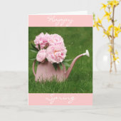 Happy Spring Peonies Kaart (Gele Bloem)