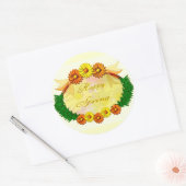 Happy Spring Ronde Sticker (Envelop)