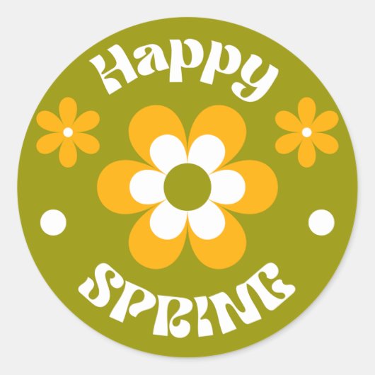 Happy spring sticker (Devant)