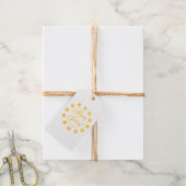 Happy Spring sun border aangepaste script vrolijk Cadeaulabels (Met Koord)