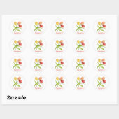 Happy Spring Tulips Aquarelle autocollant (Feuille)