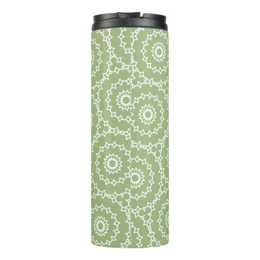 Happy Spring Wavy Circle Green Thermosbeker (Achterkant)