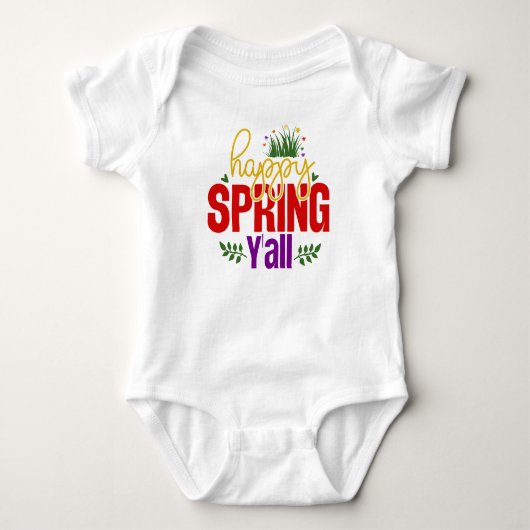Happy Spring Y’all-90996 Romper (Voorkant)