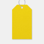Happy Spring yellow sun border aangepast leuk plez Cadeaulabel (Achterkant)