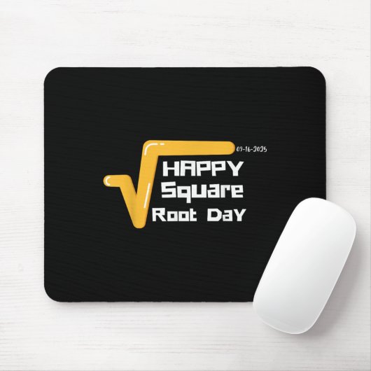 Happy Square Root Day Men Women Kids Muismat (Met muis)