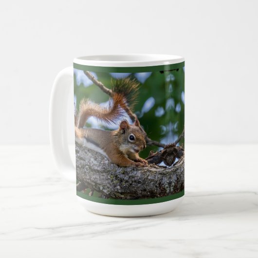 Happy Squirrel Koffiemok (Voorkant links)