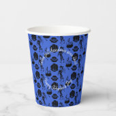 Happy St Andrew Day Haggis Bagpipe Nessie Papieren Bekers (Achterkant)