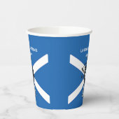 Happy St Andrews Day Flag Bagpiper Papieren Bekers (Links)