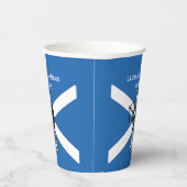 Happy St Andrews Day Flag Bagpiper Papieren Bekers (Rechts)