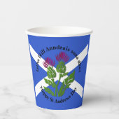 Happy St Andrews Day vlag distel groot Papieren Bekers (Voorkant)
