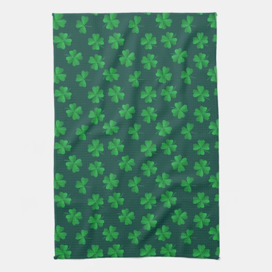 HAPPY ST. DAG Shamrock Pattern Kitchen T Theedoek (Verticaal)