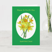 Happy St David's Day Welsh Daffodils Kaart (Voorkant)
