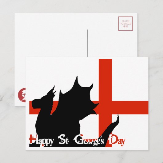 Happy St George's Day - Briefkaart (Voorkant / Achterkant)
