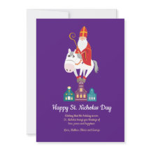 Happy St. Nicholas Day Greeting Holiday Card