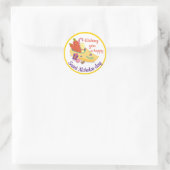 Happy St. Nicholas Day Greeting, Sinterklaas eve C Ronde Sticker (Tas)