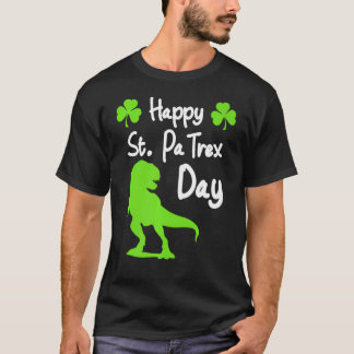 Happy St Pa Trex Day Cute Trex Dino St Patrick's T-shirt