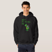 Happy St Pat Rex Day Dinosaur Hoodie (Voorkant volledig)