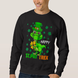Happy St Pat Rex Day Dinosaurus St Patrick's D Trui