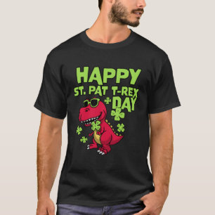 Happy St Pat Rex Day St Patrick's Day Rex Dino T-shirt