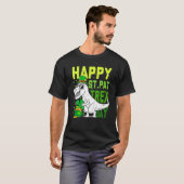 Happy St PaT Rex Dinosaur Saint Patrick's Day For T-shirt (Voorkant volledig)
