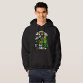 Happy St PaT Rex Dinosaur Trex Dino Saint Patrick' Hoodie (Voorkant volledig)