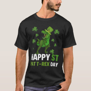 Happy St Pat Trex Day Dino St Patricks Day Toddler T-shirt