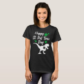 Happy St Pat Trex Day Dinosaur St Patrick's Day T-shirt (Voorkant volledig)