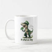 Happy St. PatREX Day dinosaurus St. Patrick's Day Koffiemok (Links)