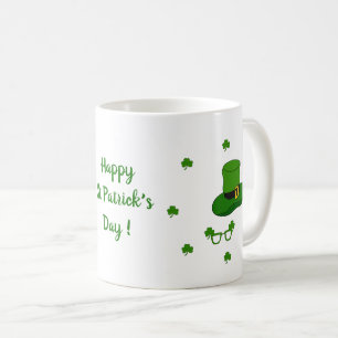 Happy St Patri Minimalist Cute Coffee Mok